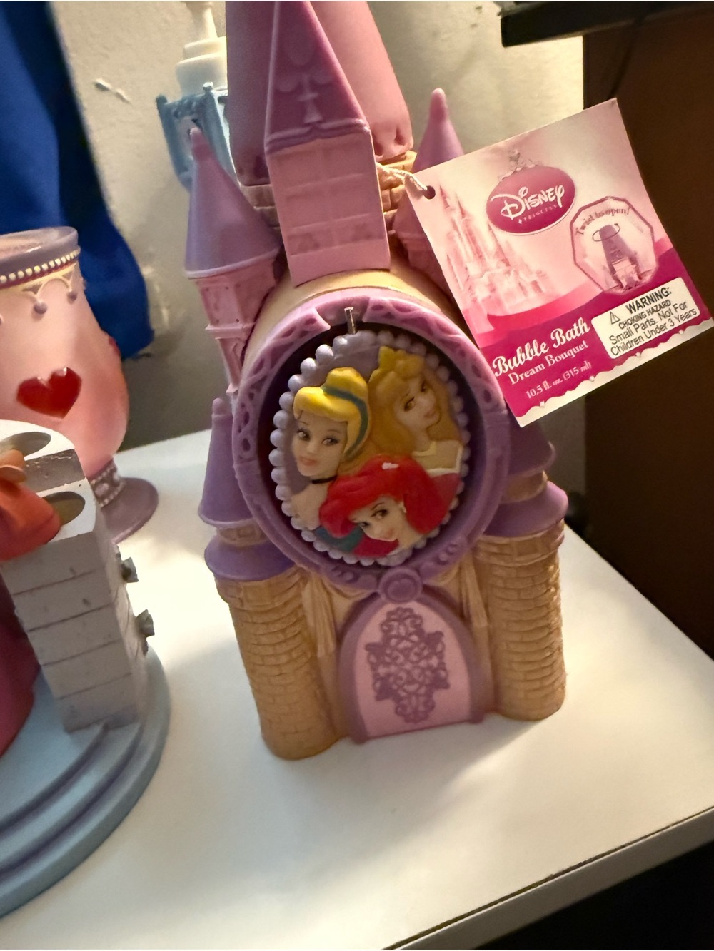 Disney Purple & Pink Princess Castle Bubble Bath Toy
